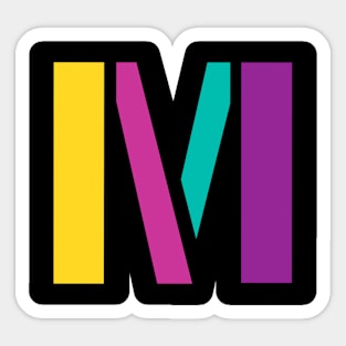 M letter Sticker